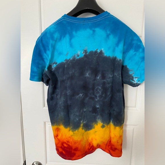 LED ZEPPELIN ICARUS US TOUR 1975 Tie & Dye T-shirt with Short Sleeve in Large - Picture 5 of 7